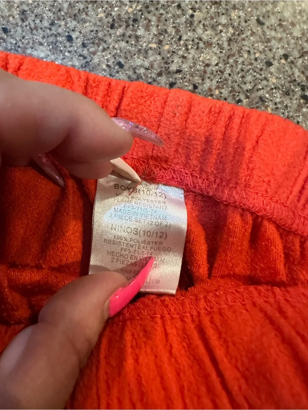 Bright Orange Cozy Fleece Lounge Pants